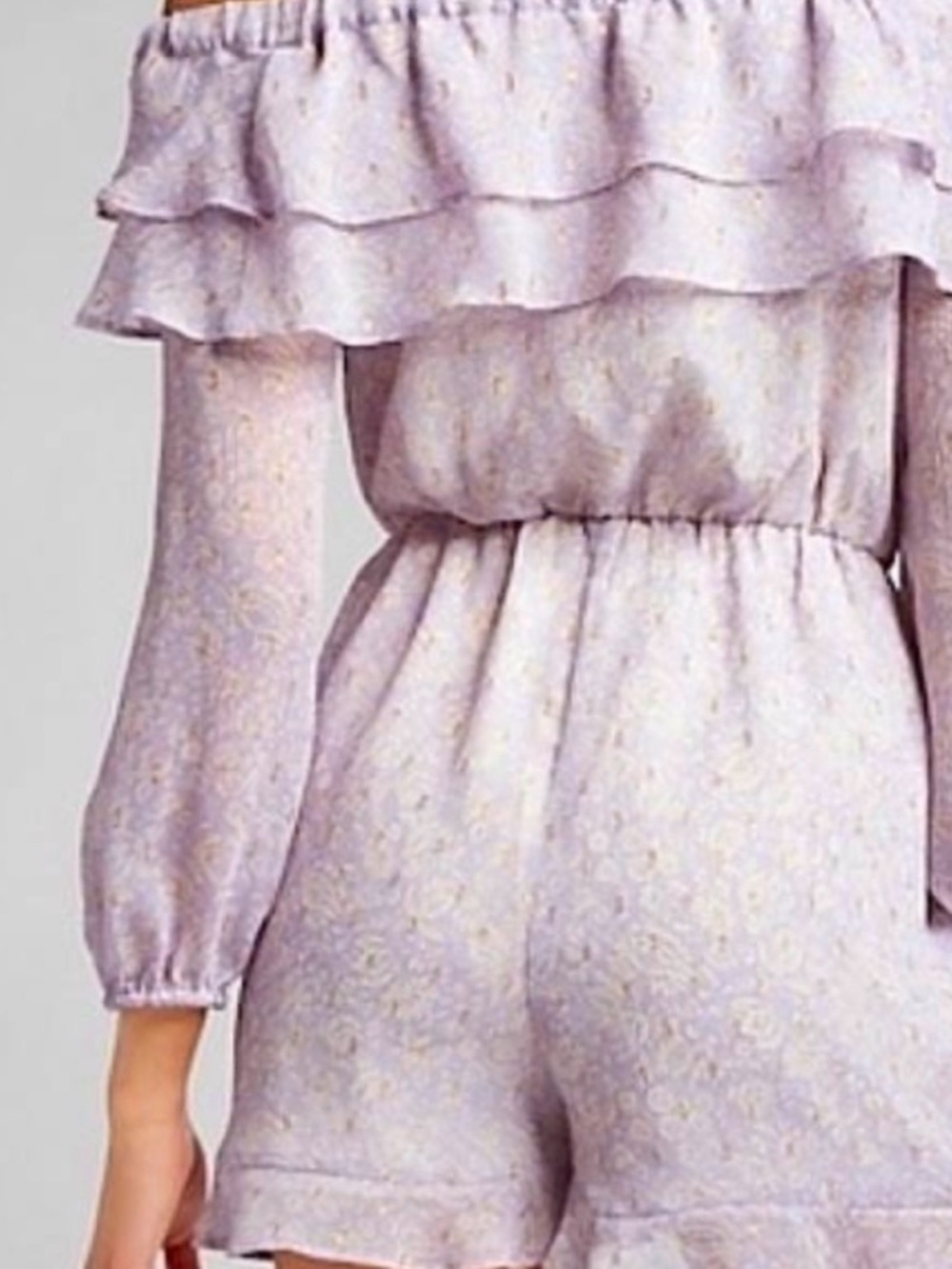 Express Off‑Shoulder Romper with Ruffles – XL - Picture 7 of 9
